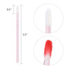 100 Pieces Lipstick Wands Disposable Lip Gloss Cosmetic Applicator Ctystal Lip Wands Bulk Pink