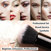 Raffaello Makeup Brushes 15Pcs Makeup Brush Set Premium Synthetic Powder Foundation Contour Blush Concealer Eye Shadow B