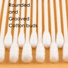 400pcs Organic Cotton Swabs for Infant BabykidAdult RoundSpiral Head Qtip for Baby Ear Nose Clean 100 Cotton Double Tipp