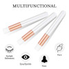 20 Pcs Rose Gold Lash Shampoo Brush Cosmetic Brushes Peel Off Blackhead Brush Remover Tool Nose Cleaning Washing Brush L