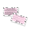 Lash Extension Aftercare Filler Appointment Reminder Cards Package of 50 Double Sided Size 2 x 35 inches Business Card P