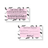 Lash Extension Aftercare Filler Appointment Reminder Cards Package of 50 Double Sided Size 2 x 35 inches Business Card P