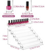 Gospire 6 Tier Clear Acrylic Nail Polish Ink Rack Sunglasses Organizer Eyeglasses Display Rack essential oil Stand Holde