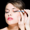 Cuttte 500PCS Disposable Micro Swabs for Eyelash Extension Micro Applicators Eyelash Swabs for Makeup Application Blue H