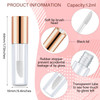 Patelai 100 Pieces 12 ml Clear Mini Lip Gloss Tube Refillable Empty Lip Balm Gloss Containers for Women Girls DIY Makeup