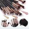 Daubigny Eye Makeup Brushes 12 PCS Professional Eye shadow Concealer Eyebrow Foundation Powder Liquid Cream Blending Bru