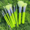 Docolor Makeup Brushes 10Pcs Makeup Brush Set Premium Synthetic Powder Kabuki Foundation Contour Blush Concealer Eye Sha