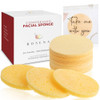 Facial Sponges 50 Count Compressed Cellulose Face Cleansing and Exfoliating Sponges Reusable Makeup Mask Remover Round F