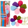 Makeup Sponge Blender Beauty Sponge Set 12pcs and Beauty Foundation Sponge Blender Holder 1PCSBlending Sponges Cosmetic