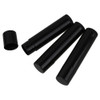 25Pcs 5G 5ML Empty Plastic Lip Balm Tubes Containers Lip Gloss Storage Container Black