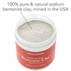 Pure Body Naturals Bentonite Clay Powder for DIY Detox Body Face Mask Pure Indian Healing Clay for Deep Pore Cleansing a