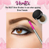 Firm Eyebrow Brush Kit For Makeup Pomade Tint Stencil Color Waterproof Applicator 2 Pc Angled Eye Brow Lamination Kit To
