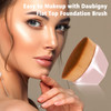Daubigny Foundation Makeup Brush Flat Top Kabuki Hexagon Face Blush Liquid Powder Foundation Brush for Blending Liquid C