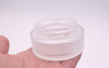 30g 30ml Environmental Bamboo Lid Frosted Glass Bottle Cream Jars Empty Cosmetic Comtainer 1pcs