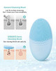 EZBASICS Facial Cleansing Brush Waterproof Sonic Vibrating Face Brush for Deep Cleansing Gentle Exfoliating and Massagin