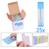 Lip Balm Container Tubes 25Pack 5x5 colors DIY 316 Oz 55 ml Including 25 Writeable 5x5 colors 25 Printed Stickers Twist
