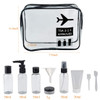 Wobe Travel Bottles and TSA Approved Toiletry Bag Clear Quart Size with LeakProof Travel Containers Set Makeup Bag Acces