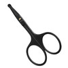 LIVINGO 375 Premium Nose Hair Scissors Curved Safety Blades with Rounded Tip for Trimming Small Details Facial Hair Ear