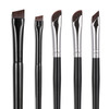 Etercycle 5Piece Set Eyeliner Brushes for Precision Makeup Application Fine Angled Ultra Thin Slanted Flat Angle for Pro