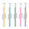 500 PCS Disposable Micro Applicator Brush Bendable Makeup Brush Mascara Brush for Eyelash Extensions 5 Colors Head Diame
