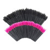 200 PCS Disposable Eyelash brush Mascara Wands Spoolies for Eye Lash Extension Eyebrow and Makeup BlackRose red