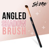 Skone Cosmetics Angle Shadow Brush Luxe Premium Rose Gold and Synthetic Black Eye Shadow Angle Brush Professional Grade