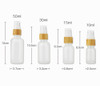 4 Pieces Frosted Glass Lotion Bottle Travel Pump Bottles Cosmetic Cream Container Dispenser Bottle For Lotion Liquid Ess