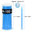 Shintop 400pcs Disposable Micro Applicators Brushes Great for DentalOralMakeup Blue 25mm