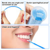 Shintop 400pcs Disposable Micro Applicators Brushes Great for DentalOralMakeup Blue 25mm