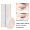 TUPARKA 18 Pack Eyelash Tape White Paper Fabric Tape for Eyelash Extension Supply 05 Inch x 10 Yard Each Roll
