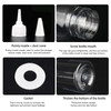 TRENDBOX 1oz 30ml Plastic Bottle Pointed Mouth Top Cap for Essential Oils Liquid 12 Pack