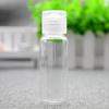12PCS 20ml067oz Empty Clear Plastic Sample Bottle Travel Container Jar Pot Vial with Flip Lid Perfect for Makeup Emollie