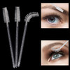 300 Pcs Disposable Mascara Wands Crystal Spoolies Brush for Eyelash Extensions Spooly Eyelash Eyebrow Brushes Lash Wand