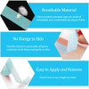 6 Rolls Eyelash Extension Tape EBANKU Adhesive Breathable Blue Lash Tape Micropore Fabric Under Eye Tape for Eyelash Ext