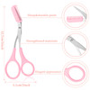 Eyebrow Trimmer Scissors with Comb Eyebrow Shaping Cut Scissors Non Slip Finger Grips Hair Removal Beauty Accessories fo