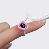 Fenshine 100 PCS Lash Glue Holder Glue Ring Cups Lash Extension Volume Lashes Quick Blossom Cups for Eyelash Extension S