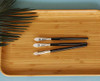 LORMAY 3 Pcs Silicone Eyeshadow and Lip Mask Makeup Brushes Professional Tools for Applying Cream or Liquid Eye Shadows