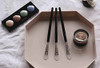 LORMAY 3 Pcs Silicone Eyeshadow and Lip Mask Makeup Brushes Professional Tools for Applying Cream or Liquid Eye Shadows