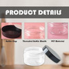 6Pcs 250ml8oz Plastic Refillable Jars Empty Cosmetic Containers Cases with Black Lid Cream Lotion Box Ointments Bottle F