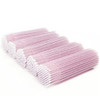 ZYIGYI 500 Pcs Disposable Micro Applicator Brush for Eyelash Extension Micro Cotton Swabs Lips Mascara Wands Pink