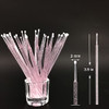 ZYIGYI 500 Pcs Disposable Micro Applicator Brush for Eyelash Extension Micro Cotton Swabs Lips Mascara Wands Pink