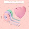 Maitys Eyelash Extension Tape Breathable Adhesive Lash Tape NonWoven Fabric Lash Tape with HeartShaped Tape Dispenser Cu