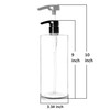 Youngever 4 Pack Pump Bottles for Shampoo 32 Ounce 1 Liter Empty Shampoo Pump Bottles Plastic Cylinder with LockdownLeak