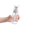 JOSALINAS 4PCS Airless Pump Bottle 34oz100ml Plastic Empty Clear Refillable Travel Container Dispenser for Lotion Creams