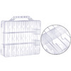 Foraineam 2 Pieces Double Side Universal Clear Nail Polish Organizer Box Nail Tools Holder Case for 48 Bottles with 8 Ad
