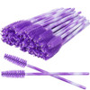 300 Pack Mascara Wands Disposable Eyelash Brush for Extensions Lash Applicators Tool Kit Deep Purple