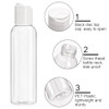 Bekith 30 Pack 4oz Plastic Squeeze Bottles with Disc Top Flip Cap Clear Refillable Containers For Shampoo Lotions Liquid