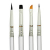 Eyeliner Brush Fine Angled Set For Liquid Gel Liner Applicator Bent Stencils Thin Pencil Pen Real Small Sharpener Angle