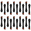 Lurrose Double Sided Eye Shadow Sponge Applicator Eye Brow Make Up Brush Portable Makeup Tool 20pcs Black