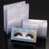 100 Piece Rectangle Lash Trays Holder Plastic Eyelash Trays for False Eyelash Packaging Box Eyelash Storage Case for Bou